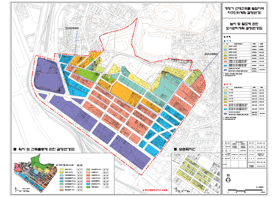 인천시 '개항기근대건축물밀집지역 건축물등에 관한 계획' 지형도면 고시도 /자료출처=인천시청