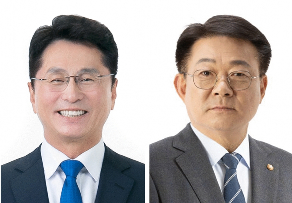 ▲(왼쪽부터)조택상 전 인천시 정무부시장·허종식(국회의원)